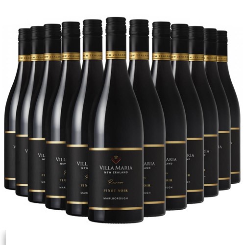 Case of 12 Villa Maria Pinot Noir Reserve, Marlborough, 75cl Red Wine